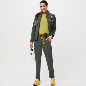 Women's Fig’s Yola Olive Green Tall Small Scrub Pants